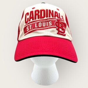 St. Louis Cardinals Red White Trucker Hat Adjustable Snapback Mesh Baseball Cap